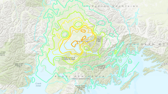 阿拉斯加突發7級地震 部分地區發海嘯預警