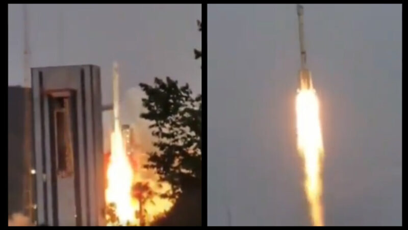 长征三号火箭载卫星升空 秒速爆炸坠落(视频)