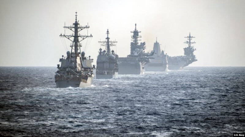 警告中共 美航母戰鬥群罕見部署南海入口