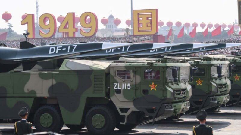 中共部署超高音速導彈 美國安顧問：目前無力攻台