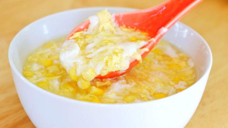 【美食天堂】玉米蛋花汤做法～蛋花汤好喝的秘诀！