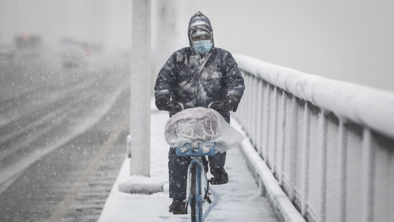 中國發布今年首個暴雪預警 湖北全省大雪