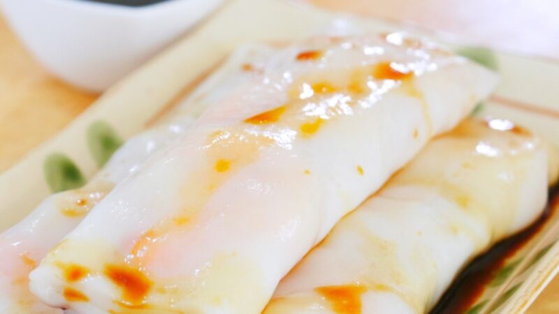 【美食天堂】鲜虾肠粉做法～嫩滑美味