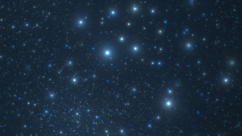 哈勃望远镜发现奇特的蓝色恒星群