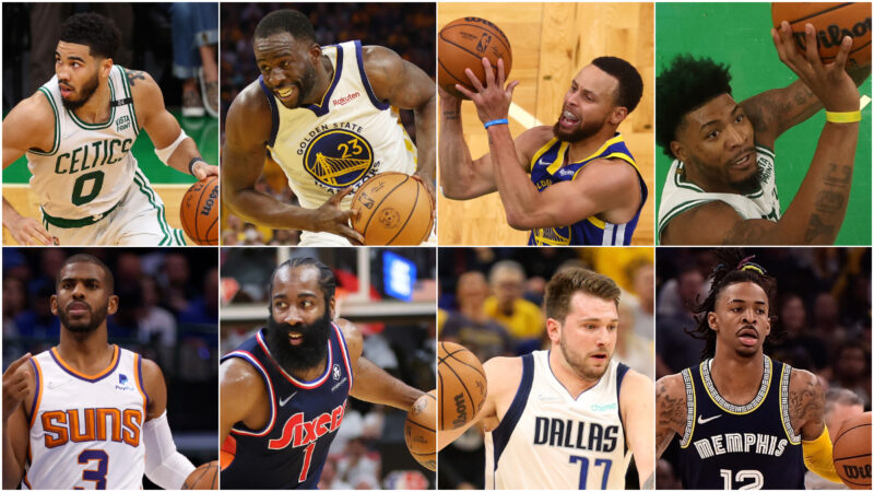 2022 NBA季后赛助攻次数排前八球员