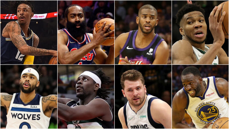 2022 NBA季后赛场均助攻排前九球员