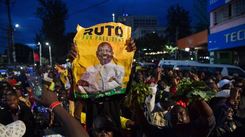 魯托在肯尼亞總統大選中獲勝 承諾公開中共腐敗合同