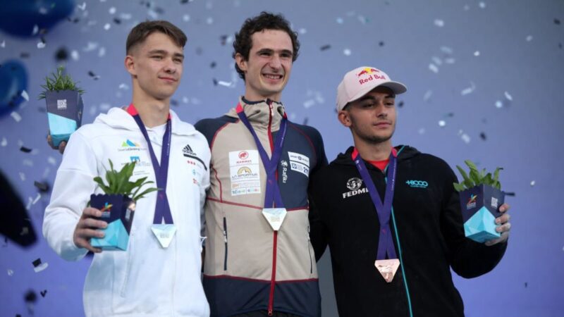 欧洲锦标赛 捷克选手夺得男子攀岩金牌