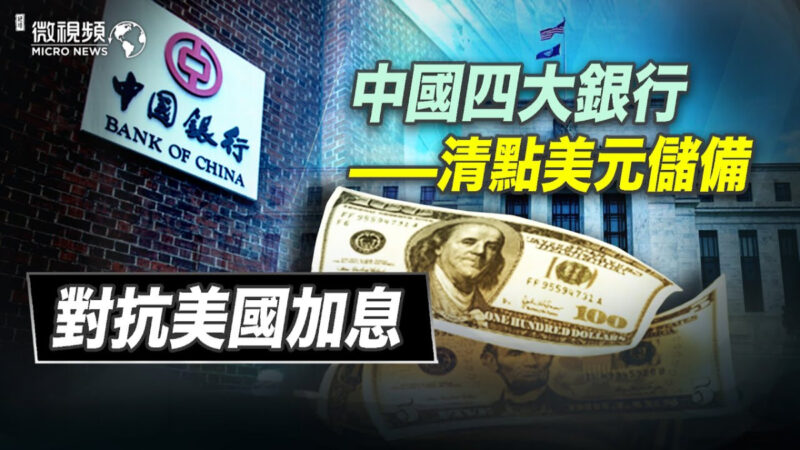 【微視頻】中國四大銀行清點美元儲備對抗美國加息