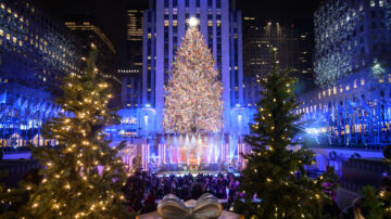 纽约洛克斐勒中心圣诞树出发 周六送抵