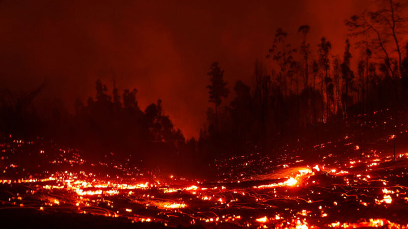 智利热浪引森林大火 部分地区烧到失控至少22死554伤