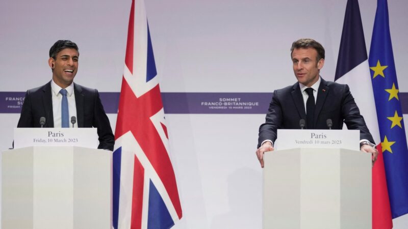 英法聯合聲明重申台海和平 籲中共勿援俄