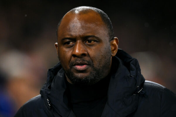 BRIGHTON, ENGLAND - MARCH 15: Patrick Vieira, Manager of Crystal Palace during the Premier League match between Brighton & Hove Albion and Crystal Palace at American Express Community Stadium on March 15, 2023 in Brighton, England. (Photo by Justin Setterfield/Getty Images)