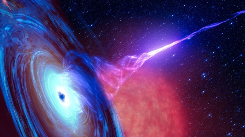 超级黑洞质量为太阳的320亿倍 达理论极限