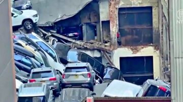 紐約市多層停車場倒塌 一人死亡 多人受傷