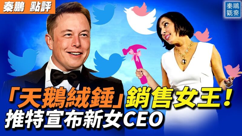 【秦鵬觀察】推特宣布新CEO 天鵝絨錘銷售女王