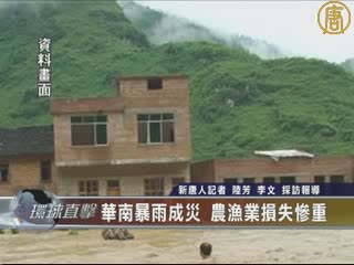 華南暴雨成災 農漁業損失慘重