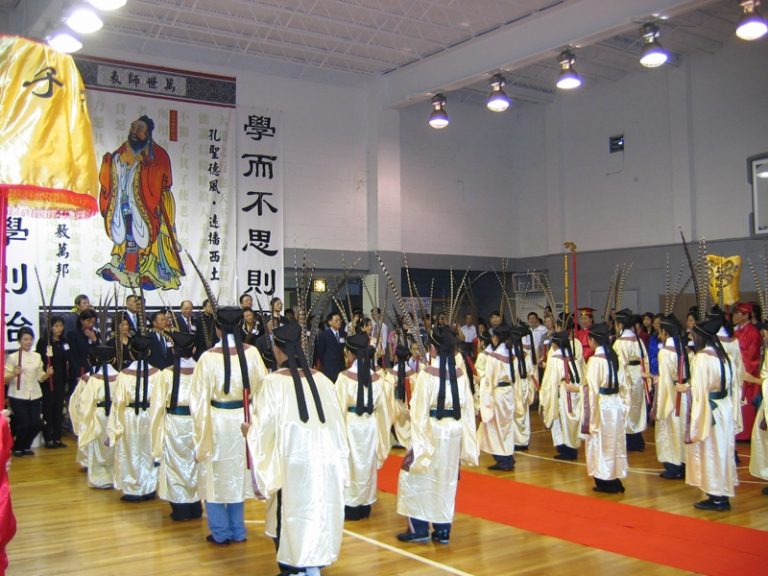 第三屆紐約祭孔大典 中國城華風再現