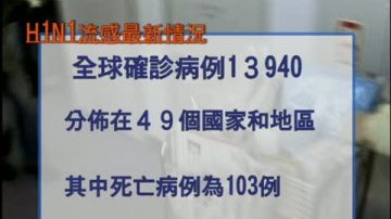 全球甲型H1N1流感最新数字