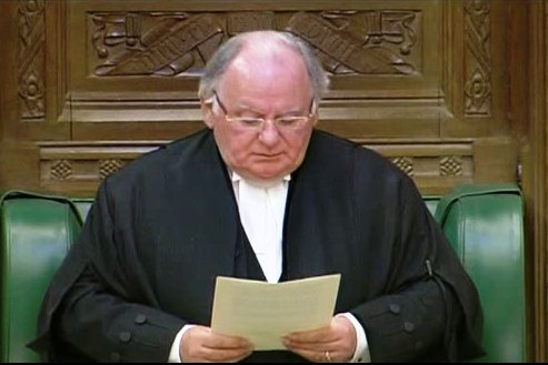 英下院議長馬丁宣佈辭職 3百年來首位