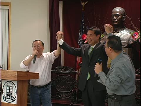 紐約市議員參選人金德彥拜會聯成公所