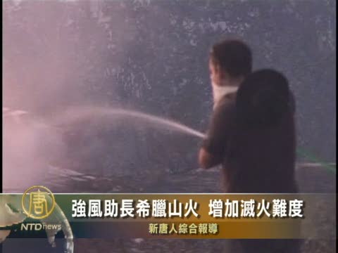 強風助長希臘山火 增加滅火難度