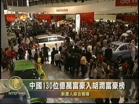 中國130位億萬富豪入胡潤富豪榜