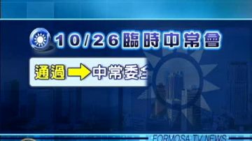 遵循馬意志 中常委11 14補選