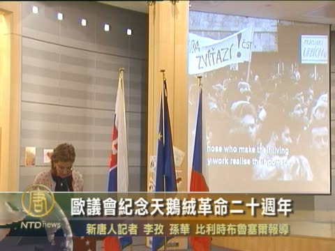 歐議會紀念天鵝絨革命二十週年