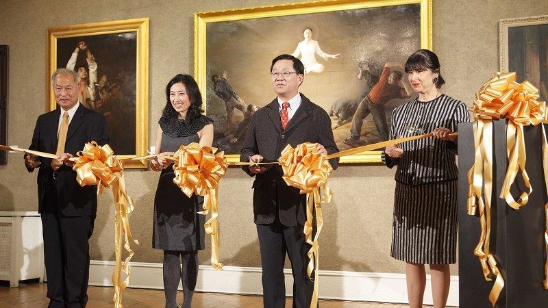 新唐人華人油畫大賽優秀展紐約開幕