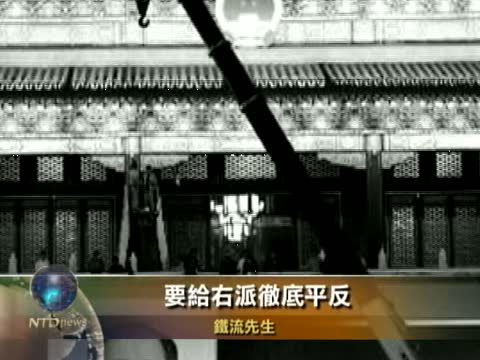 鐵流發公開信要求胡錦濤批毛