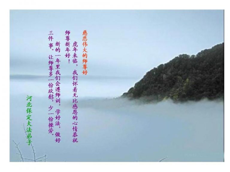 大陸法輪功學員恭祝創始人新年快樂（二十八）