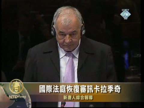 國際法庭恢復審訊卡拉季奇