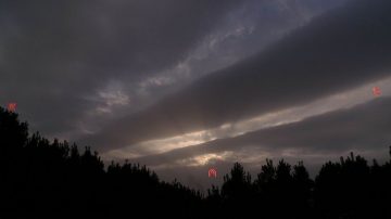 組圖：中原地區再現神奇地震雲