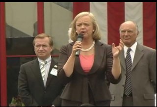 加州州長侯選人梅格橙縣競選集會