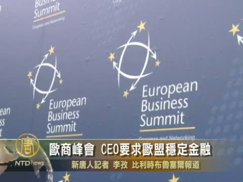 歐商峰會 CEO要求歐盟穩定金融