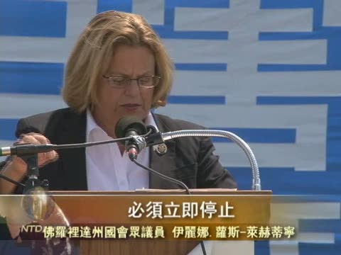 反迫害11週年法輪功美國國會山集會