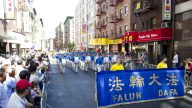 組圖: 法輪功紐約華埠大游行 呼籲停止迫害