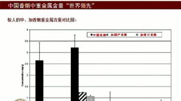 中国13个品牌香烟重金属含量超标