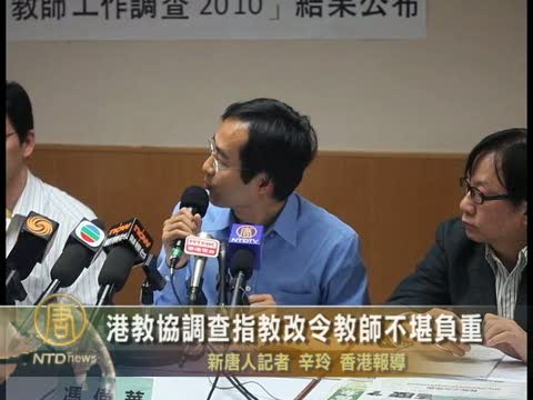 港教協調查指教改令教師不堪負重