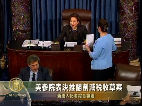 美參院表決推翻削減稅收草案