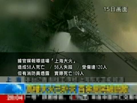 【十大禁聞之二】 「上海大火」燒出重重黑幕