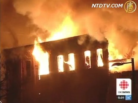 央街古建筑被燒燬疑為縱火