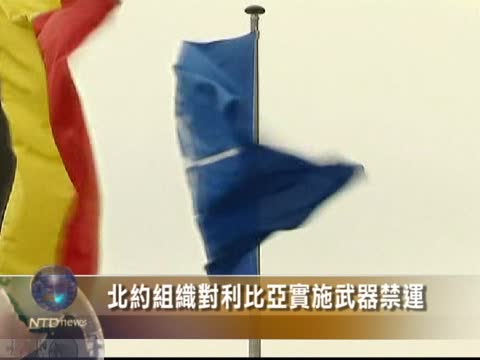 北約組織對利比亞實施武器禁運