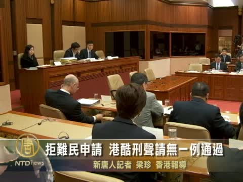 拒难民申请 港酷刑声请无一例通过