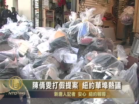 陳倩雯打假提案 紐約華埠熱議