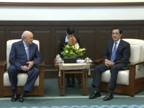 馬英九晤戴克拉克 暢談兩岸和平