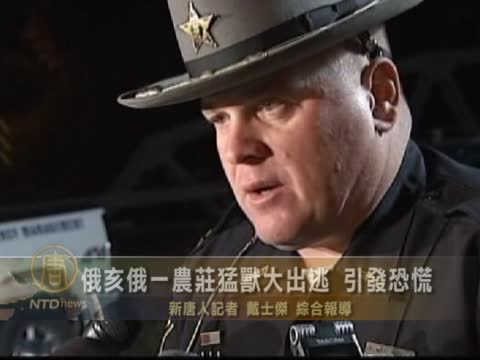 俄亥俄一農莊猛獸大出逃 引發恐慌