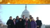 新唐人美国首都华盛顿记者向全球观众拜中国新年