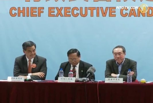 涉黑金政治避談六四 梁振英遭炮轟